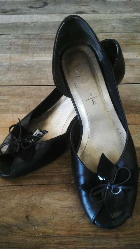 Black Slip on Formal Shoes by Froggie