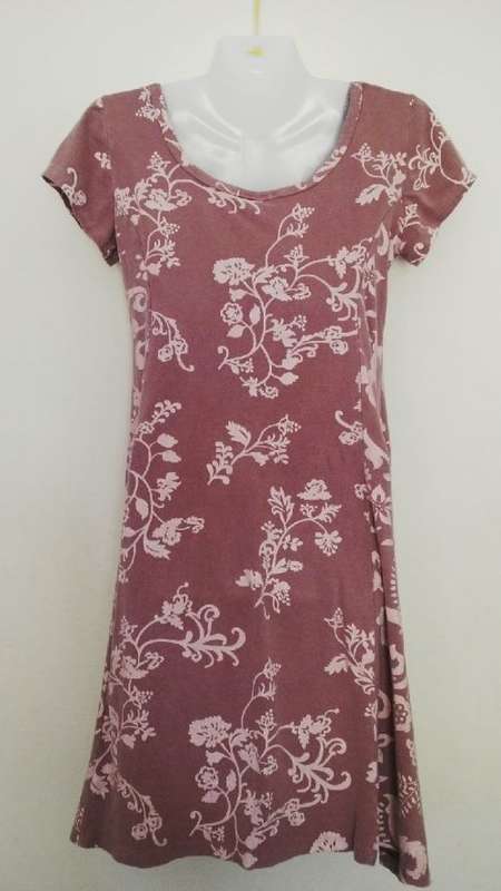 Pink Short Sleeved Dress by purple Daisy Clothing