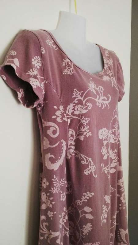Pink Short Sleeved Dress by purple Daisy Clothing