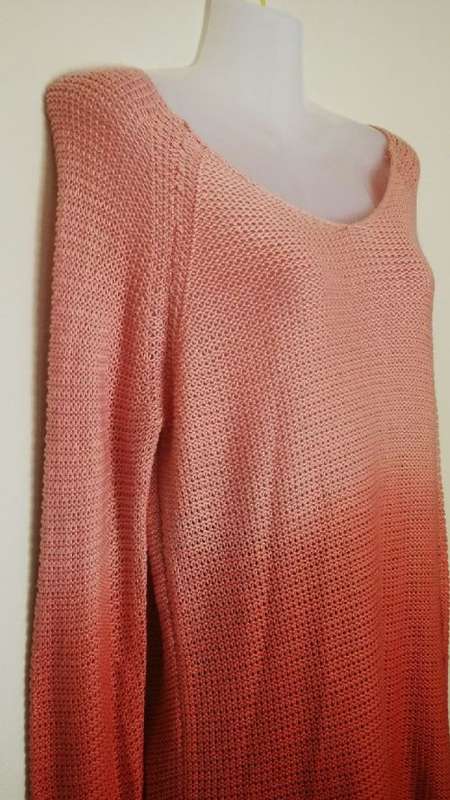 Ombre Jersey from Pink to Orange by Cherokee Size Medium