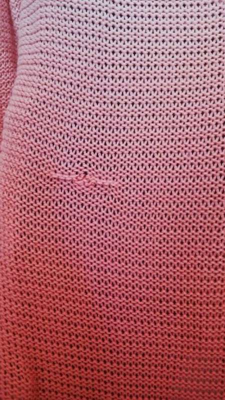 Ombre Jersey from Pink to Orange by Cherokee Size Medium