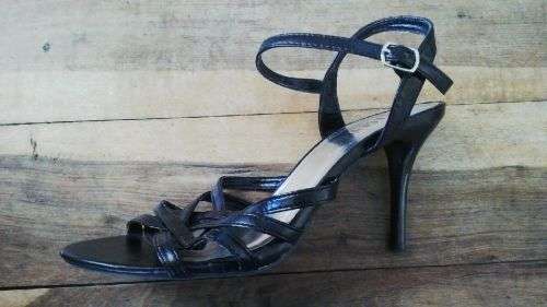 Black Strappy Sandals by Legend Size 6
