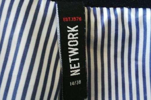 Navy Blue Soft Jacket by Network Size 14
