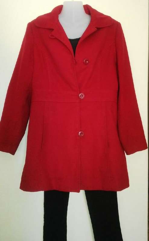 Red Warm Winter Coat by Fashion Express