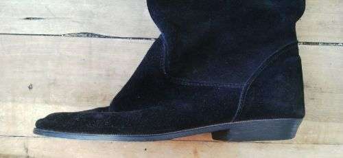 Over the Knee High Black Suede Boots Size 7