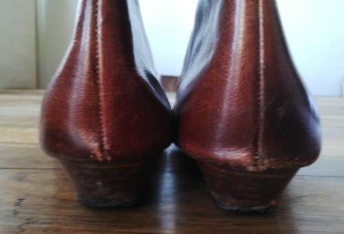 Brown Leather boots by Daniel Hechter