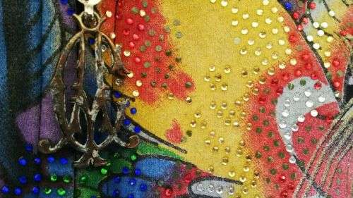 Gorgeous Colourful Hoodie by Christian Audigier Size medium