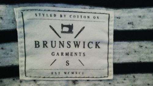 Black and grey striped T shirt By Cotton on "Brunswick" Size Small