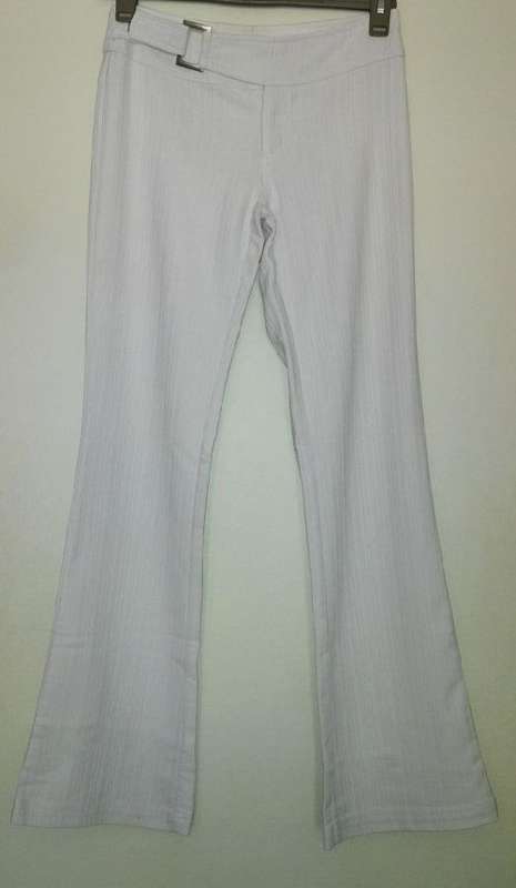 White Hipster Flared Pants  Size 8