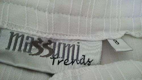 White Hipster Flared Pants  Size 8