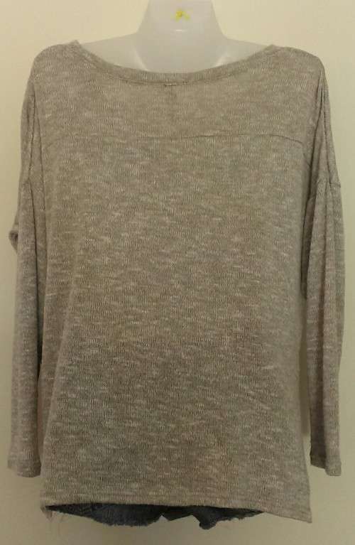 Fine Knit Beige Jersey By Real Clothing Size Large