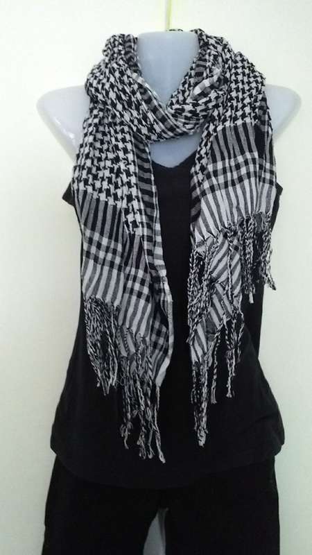 Black and White Scarf