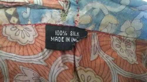 Long Silk Wraparound Skirt
