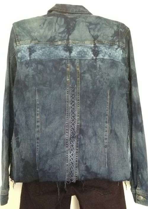 Denim Jacket with Embelishments Size Large