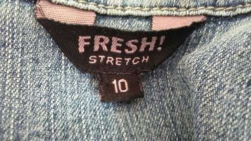 Bleached abd Distressed Denim Jacket Size 12
