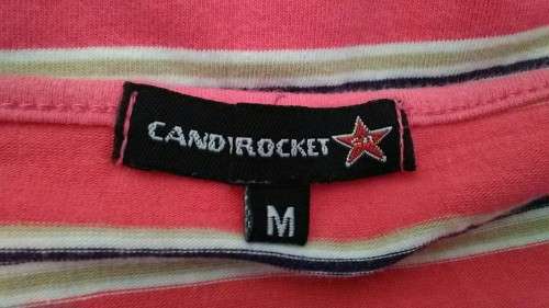 Pink Striped Halter Neck Top By Candy Rocket Size Medium