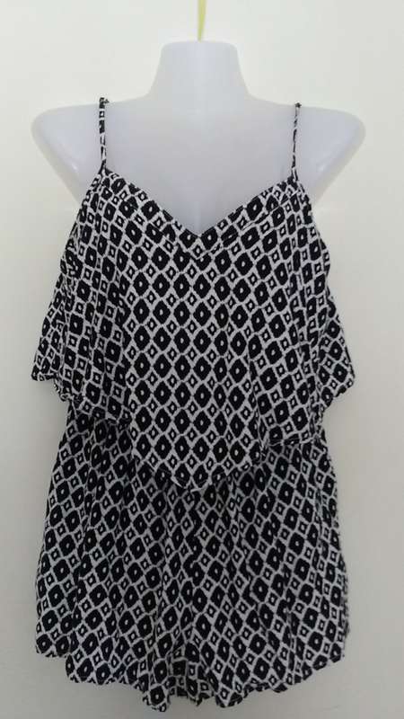 Black and white Romper from Cottton On Size Small