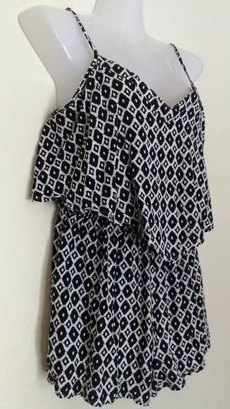 Black and white Romper from Cottton On Size Small