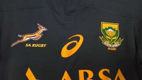 South African Rugby Shirt By Asics Size Medium