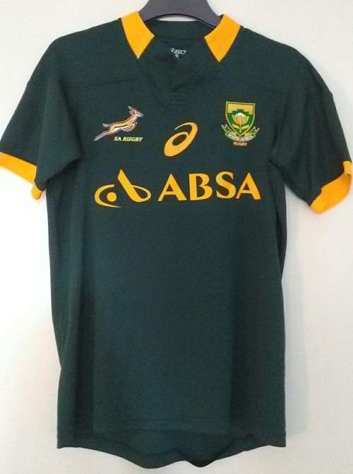 South African Rugby Shirt By Asics Size Medium