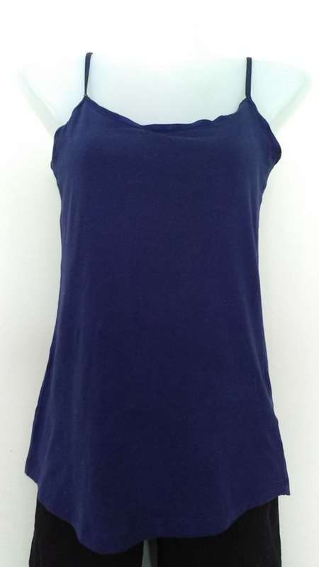Blue Strappy Top By Real Clothing Size Medium