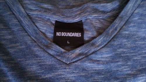 Mens Blue V Neck T Shirt by Boundries Size Large