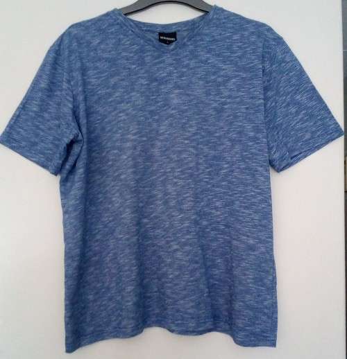 Mens Blue V Neck T Shirt by Boundries Size Large