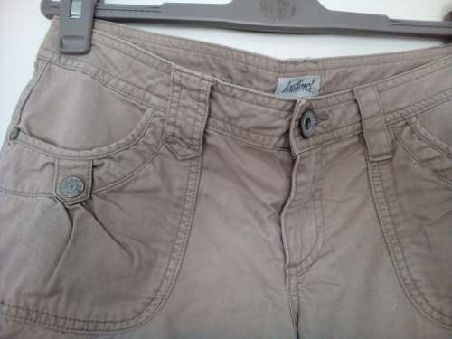 Beige Cutoff Hipsters by Instinct Size 8
