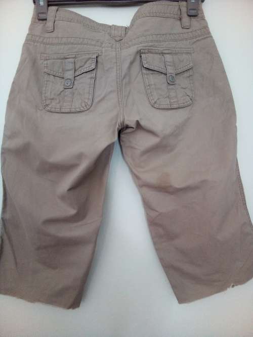 Beige Cutoff Hipsters by Instinct Size 8