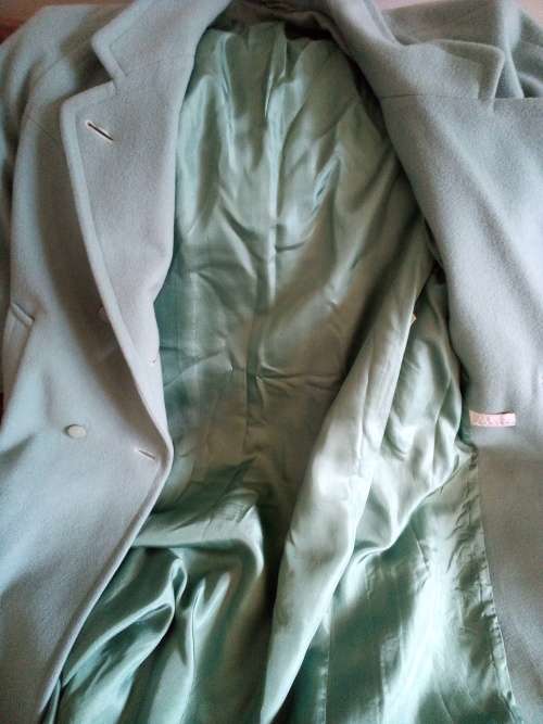 Retro Green Full Lngth Coat Size 16