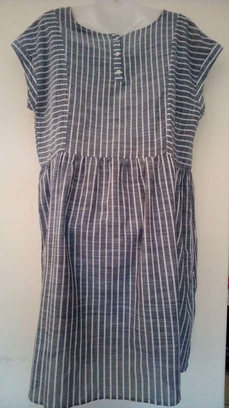 Blue and White Dress by Penny C Size 16