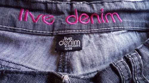 Gorgeous Black Faded Capri Jeans by Miladys Size 12/36