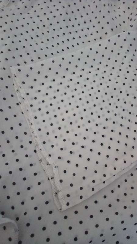 White Polkadot Shirt by Kelso Smart, Office, Career Wear, Size Medium