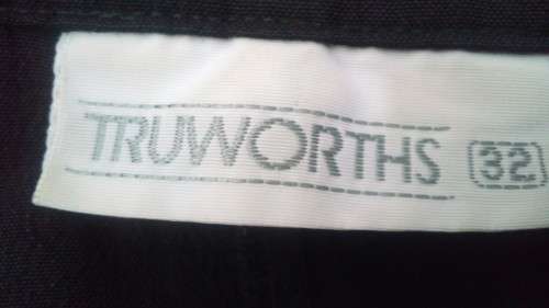 Black Cropped Jacket by Truworths Size 32
