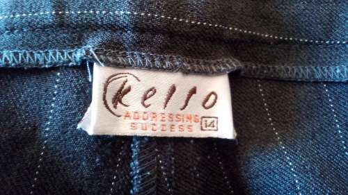 Brown Pinstripe Trousers by Kelso Size 14 / 38