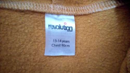Yellow Hoodie Age 13