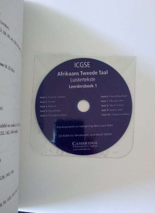 Cambridge IGCSE Africaans Tweede Taal Leerdersboek 1 Includes CD ISBN  978-1-316-61358-0