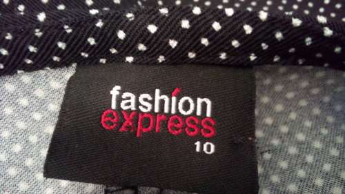 Black polkadot Ski Pants Size 10