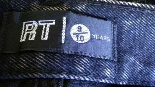 Boys Black Shorts by RT Age 9-10