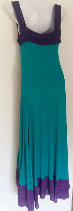 Gorgeous Green and PurpleLong  Dress  by Balu / Bindi Size Medium