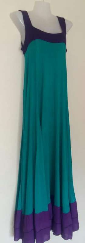 Gorgeous Green and PurpleLong  Dress  by Balu / Bindi Size Medium