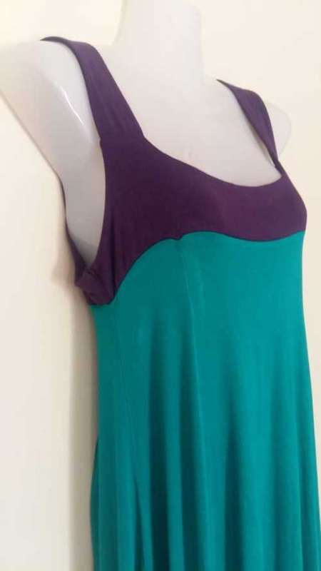Gorgeous Green and PurpleLong  Dress  by Balu / Bindi Size Medium