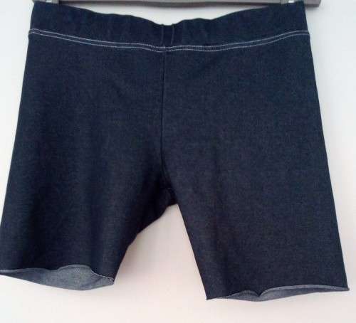 Denim Look Lycra shorts Size Small