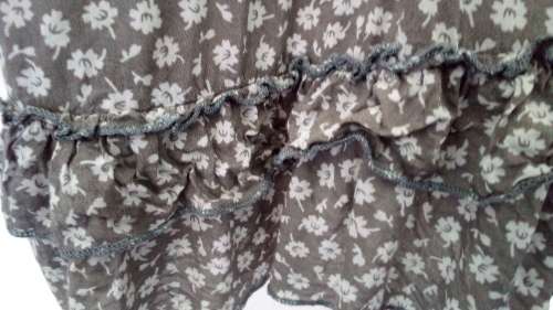 Super Cute Grey Flowered Dress by Fashion Express