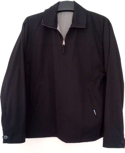 ***Sale*** Mens Black Zip Front Jacket By Docklands Classic Size Medium