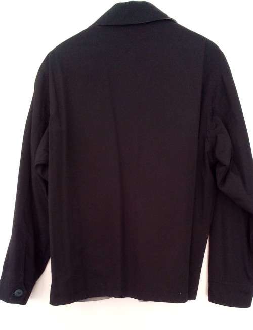 ***Sale*** Mens Black Zip Front Jacket By Docklands Classic Size Medium