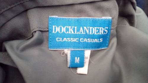 ***Sale*** Mens Black Zip Front Jacket By Docklands Classic Size Medium