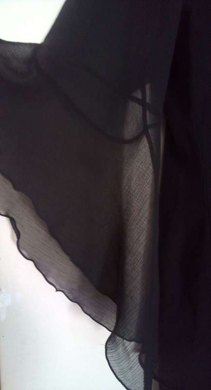 Black Dress Top with matching Camisole Top Size Large