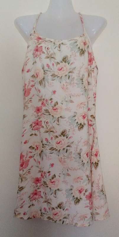 Super Cute Cream Floral Mini Sundress Size 10