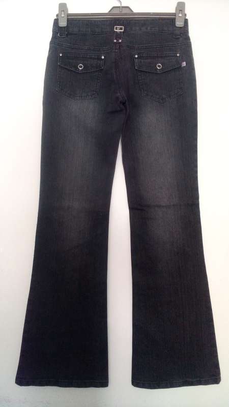 Black Hipster Bootleg Jeans Size 10